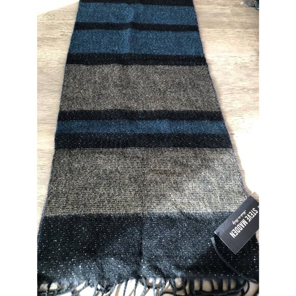 Steve Madden Lurex Striped Scarf - OS - Picture 4 of 5